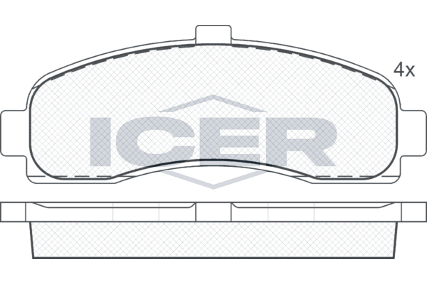 Гальмівні колодки дискові ICER 180922 - zapix