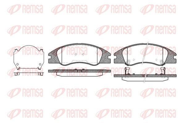 Гальмівні колодки дискові REMSA 113402 - zapix
