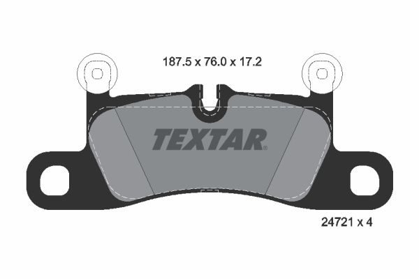 Гальмівні колодки дискові TEXTAR 2472101