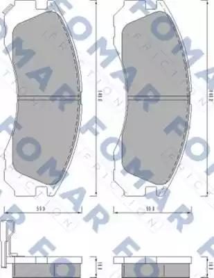 Гальмівні колодки дискові FOMAR FRICTION FO478081 - zapix