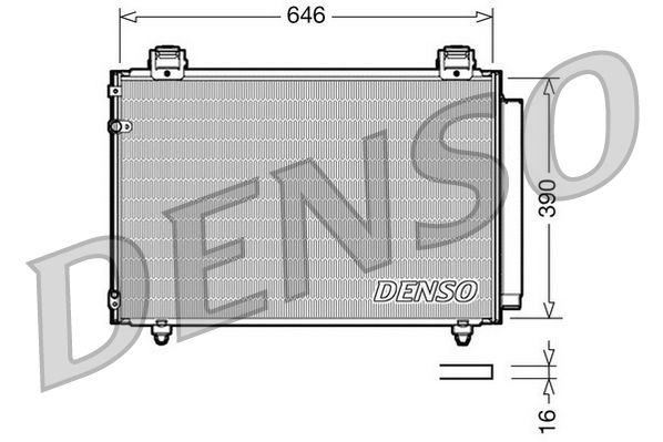 Радіатор кондиціонера DENSO DCN50024 - zapix