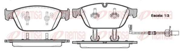 Гальмівні колодки дискові REMSA 144302 - zapix