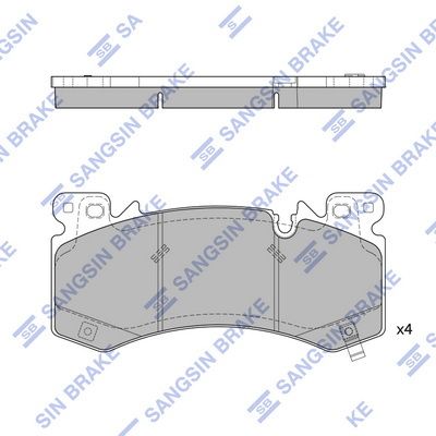 Гальмівні колодки дискові HI-Q SP4546 - zapix
