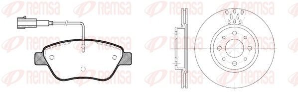 Гальмівні колодки дискові REMSA 885800 - zapix