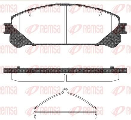 Гальмівні колодки дискові REMSA 131200 - zapix