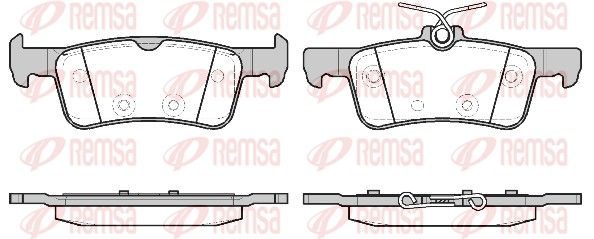 Гальмівні колодки дискові REMSA 156320 - zapix