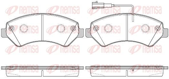 Гальмівні колодки дискові REMSA 127522 - zapix
