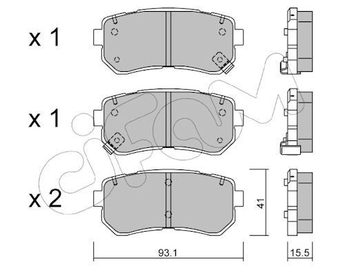 Гальмівні колодки дискові CIFAM 8227250 - zapix