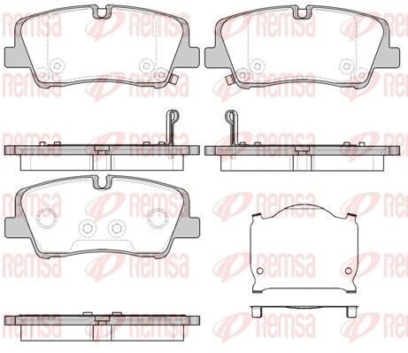 Гальмівні колодки дискові REMSA 168700 - zapix