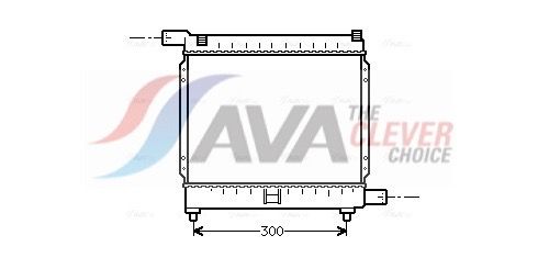 Радіатор охолодження двигуна AVA QUALITY COOLING MS2039 - zapix