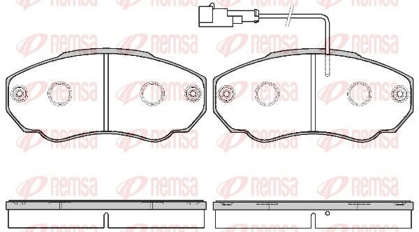 Гальмівні колодки дискові REMSA 096021 - zapix