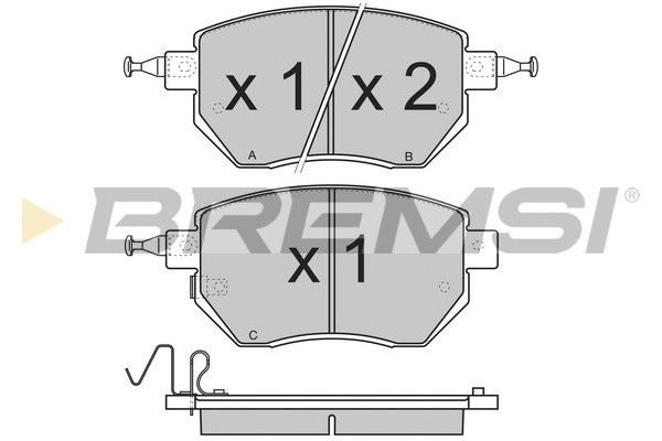 Гальмівні колодки дискові BREMSI BP3210 - zapix