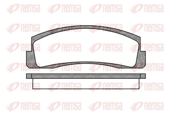Гальмівні колодки дискові REMSA 010300 - zapix