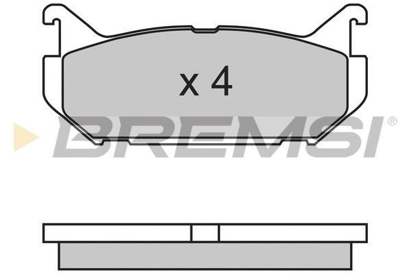 Гальмівні колодки дискові BREMSI BP2632