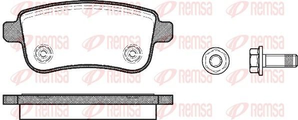 Гальмівні колодки дискові REMSA 138700 - zapix