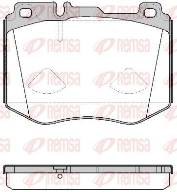 Гальмівні колодки дискові REMSA 160400 - zapix