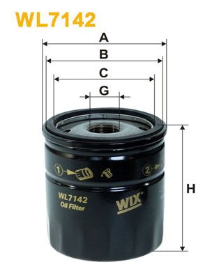 Оливний фільтр WIX FILTERS WL7142 - zapix