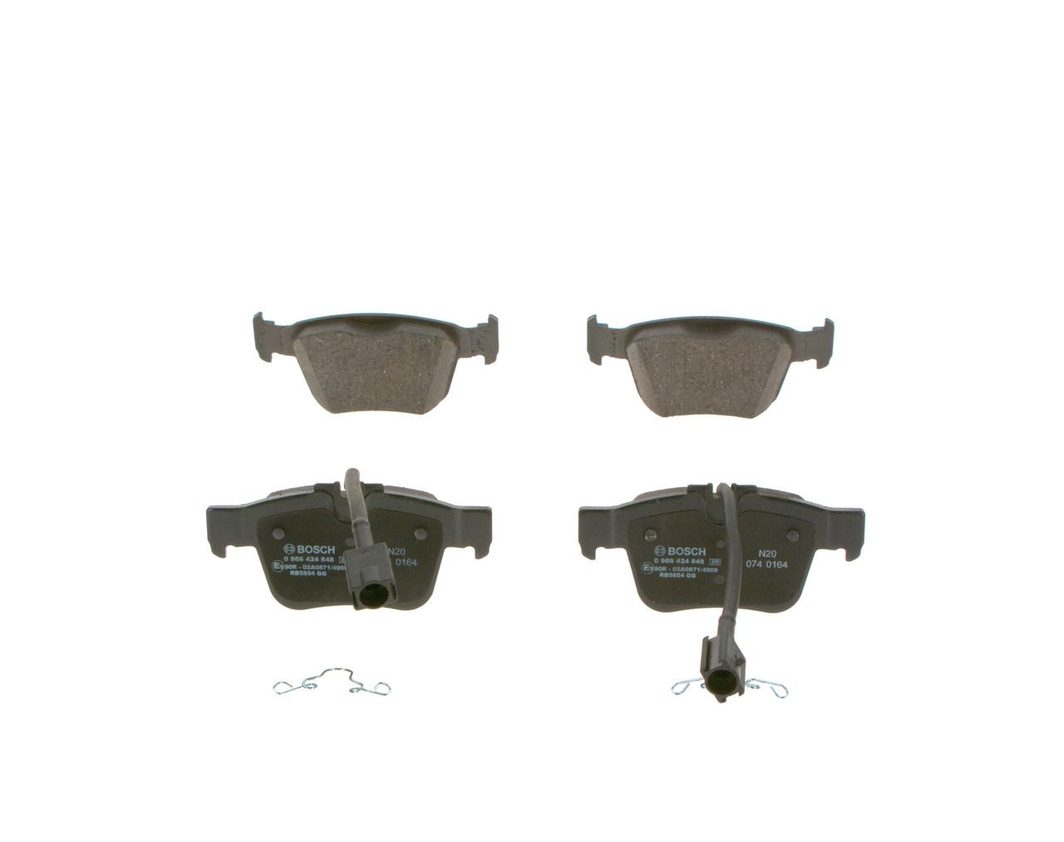 Гальмівні колодки дискові BOSCH 0986424848 - zapix