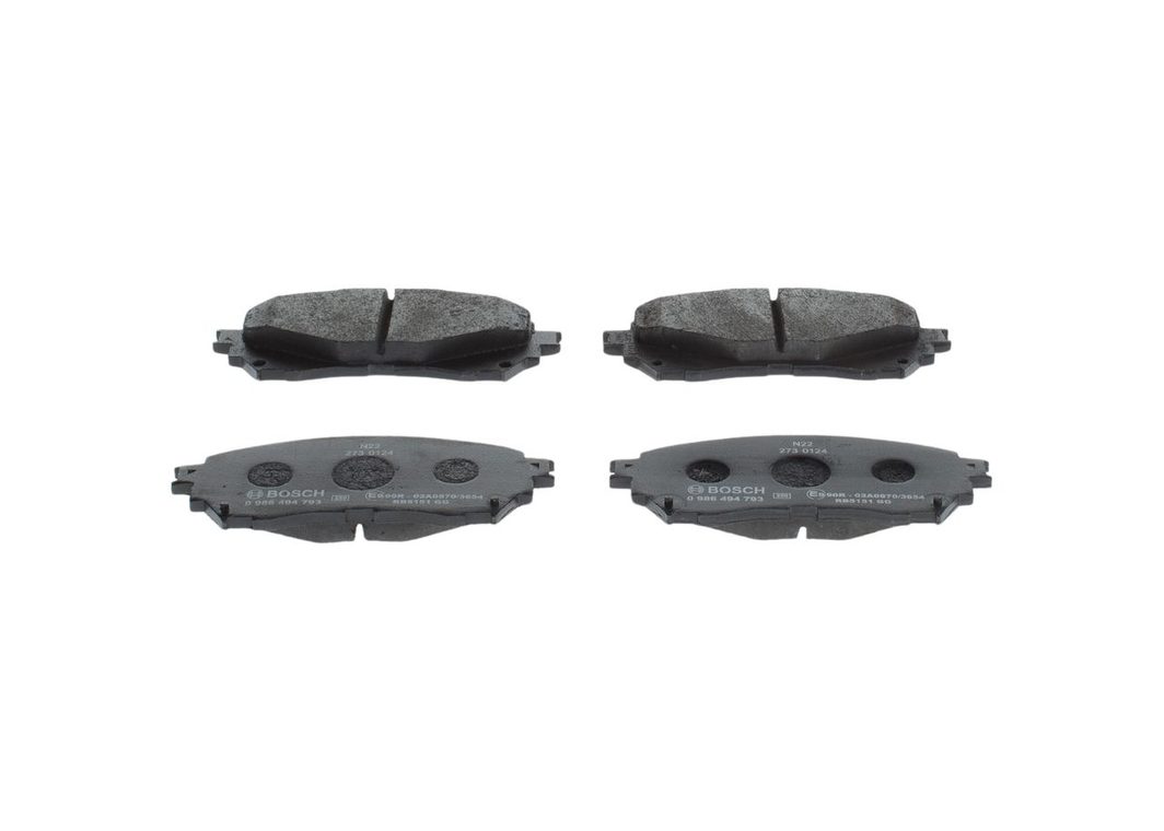 Гальмівні колодки дискові BOSCH 0986494793 - zapix