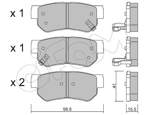 Гальмівні колодки дискові CIFAM 8223650 - zapix
