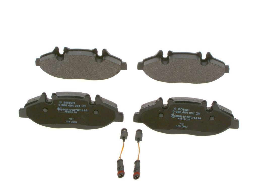 Гальмівні колодки дискові BOSCH 0986494081 - zapix
