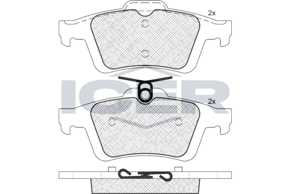 Гальмівні колодки дискові ICER 181744396 - zapix
