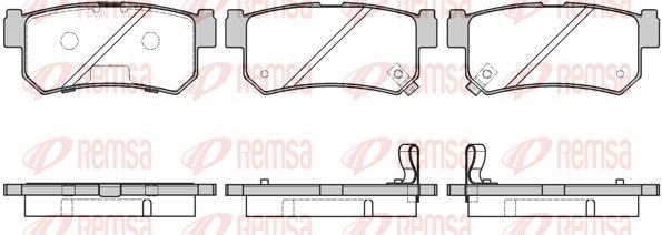 Гальмівні колодки дискові REMSA 074642 - zapix
