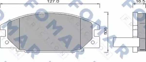 Гальмівні колодки дискові FOMAR FRICTION FO486681 - zapix