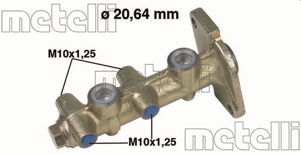 Головний гальмівний циліндр METELLI 050090 - zapix