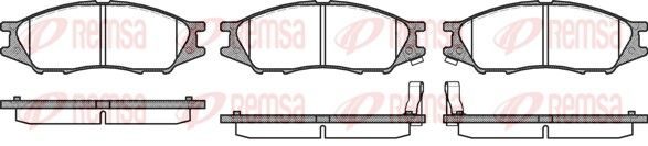 Гальмівні колодки дискові REMSA 112302 - zapix