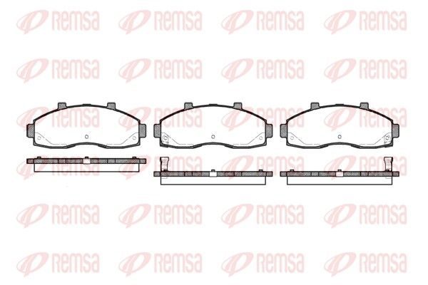 Гальмівні колодки дискові REMSA 066202 - zapix