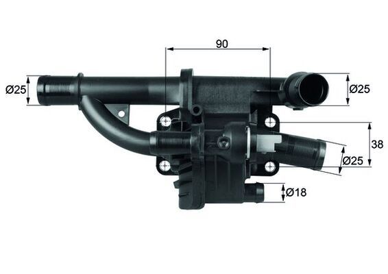 Термостат MAHLE TH4083 - zapix