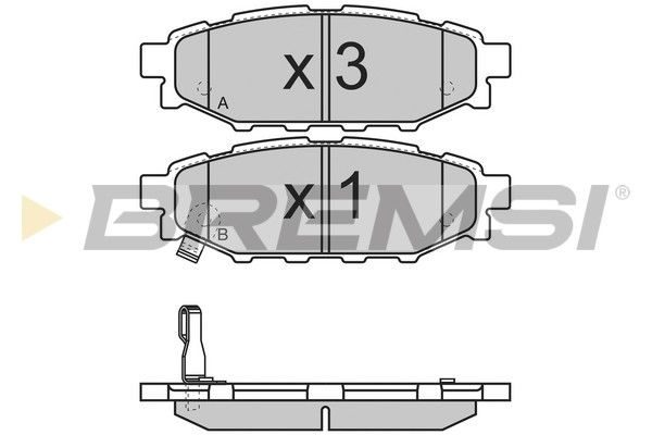 Гальмівні колодки дискові BREMSI BP3218 - zapix