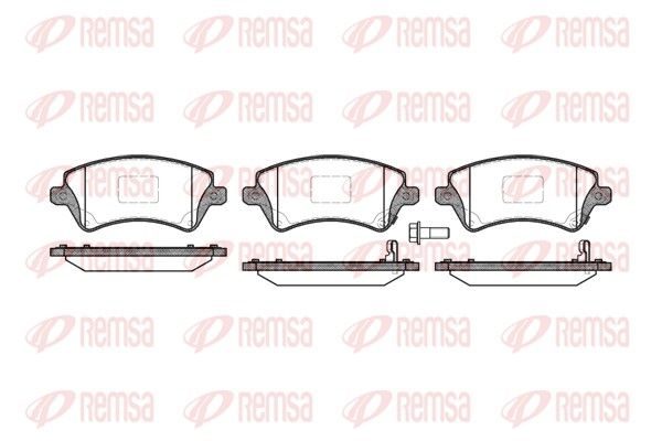 Гальмівні колодки дискові REMSA 082212 - zapix