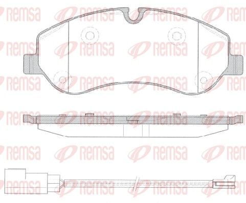 Гальмівні колодки дискові REMSA 152002 - zapix