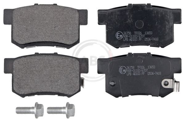 Тормозные колодки дисковые A.B.S. 36758