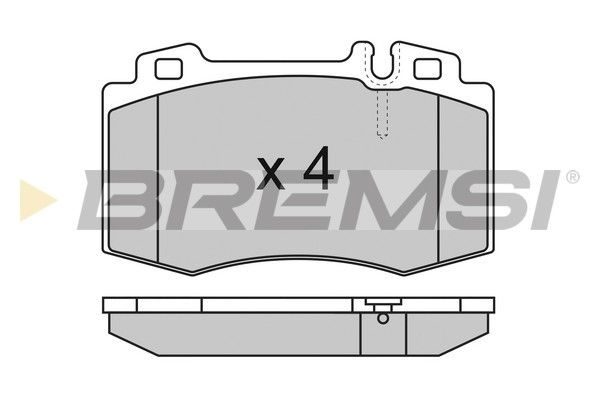 Гальмівні колодки дискові BREMSI BP2986