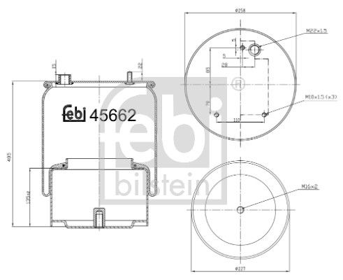 Пневматична підвіска FEBI BILSTEIN 45662 - zapix