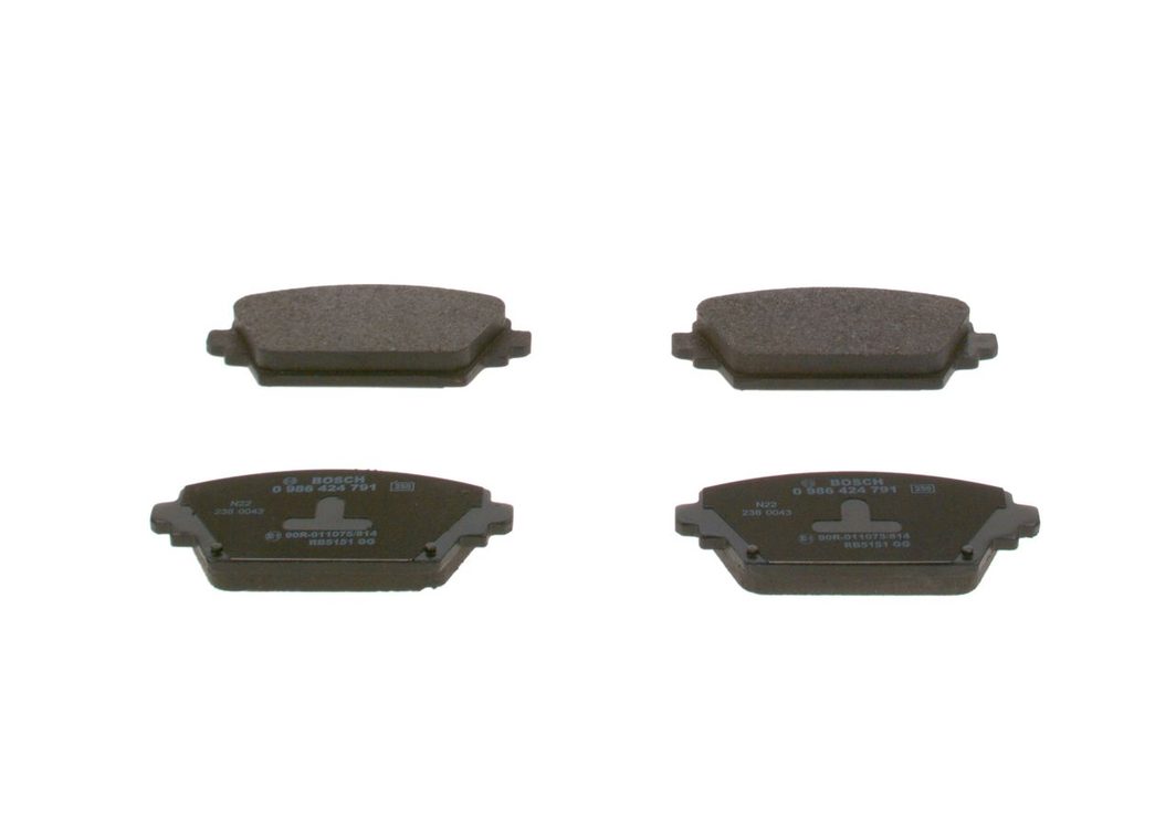 Гальмівні колодки дискові BOSCH 0986424791 - zapix