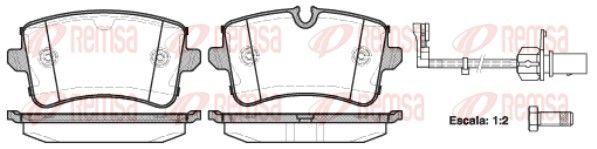 Гальмівні колодки дискові REMSA 134310 - zapix