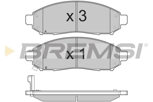 Тормозные колодки дисковые BREMSI BP3256