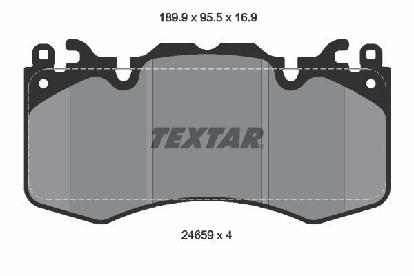 Гальмівні колодки дискові TEXTAR 2465901