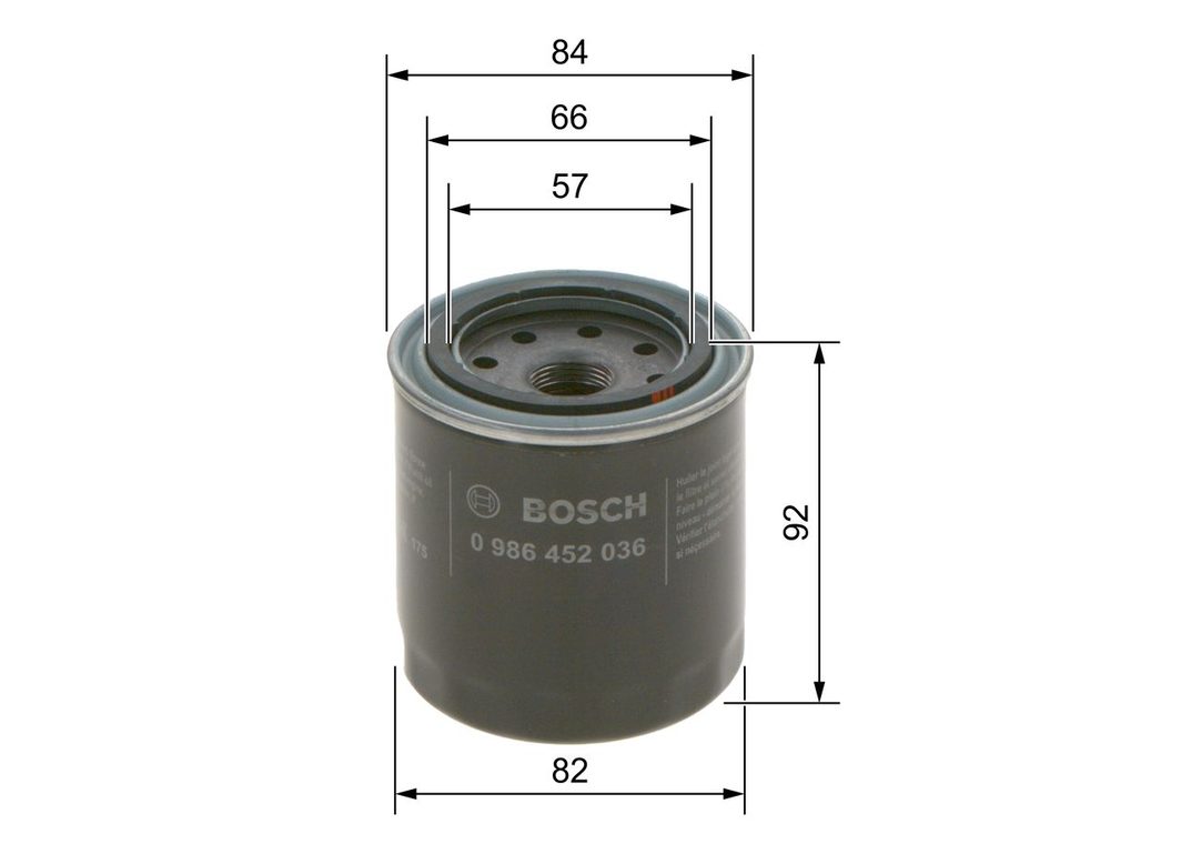 Оливний фільтр BOSCH 0986452036 - zapix