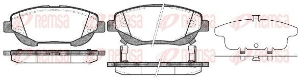 Гальмівні колодки дискові REMSA 145302 - zapix