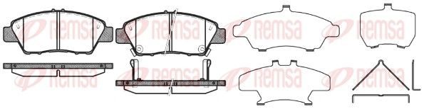 Гальмівні колодки дискові REMSA 135802 - zapix