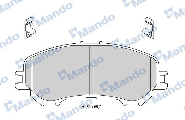 Гальмівні колодки дискові MANDO MBF015288 - zapix