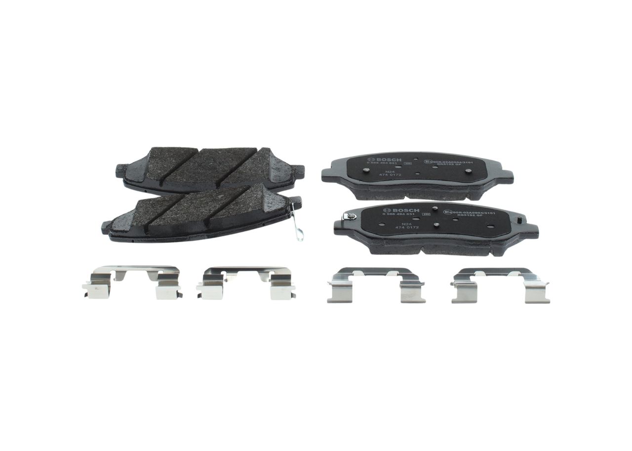 Гальмівні колодки дискові BOSCH 0986494631 - zapix