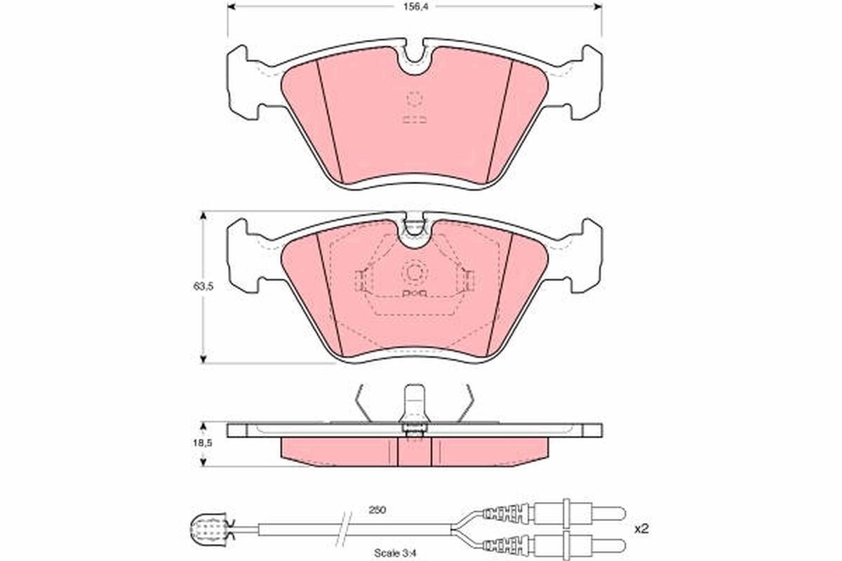 Гальмівні колодки дискові TRW GDB1098 - zapix