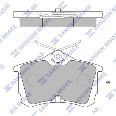 Тормозные колодки дисковые HI-Q SP1635