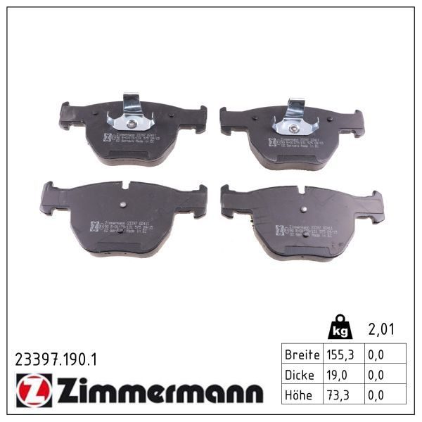 Гальмівні колодки дискові ZIMMERMANN 233971901 - zapix